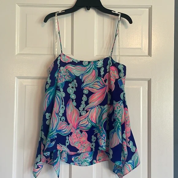 Lilly Pulitzer silk tank top size small - Picture 3 of 6